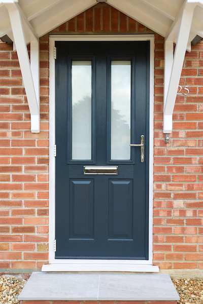 easydoor blind with seconds fabric, half door, standard width, black