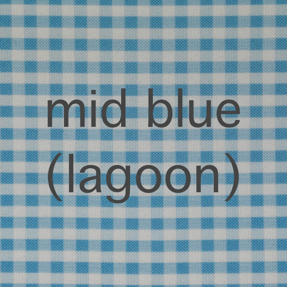 Gingham blackout fabric, Blue Lagoon, 70x135cm, clearance