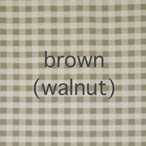 Gingham blackout fabric Brown (Walnut)